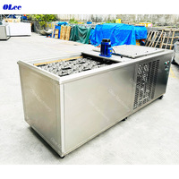 Machine industrielle commerciale de fabrication de blocs de glace en eau salée de 1 tonne pour entreprises