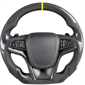 Volant en fibre de carbone avec LED pour <span class=keywords><strong>Chevrolet</strong></span> Sedan <span class=keywords><strong>Camaro</strong></span> SS <span class=keywords><strong>ZL1</strong></span> Corvette 6ème génération 2002 2010 2012 2013 2014 2015 2016 2017 <span class=keywords><strong>2020</strong></span> - Product Image 4