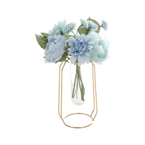 CallaFloral Bouquet de pivoines et de dahlias artificiels en polyester, décoration intérieure, fleurs de mariage, bouquet GF16399 - Product Image 5