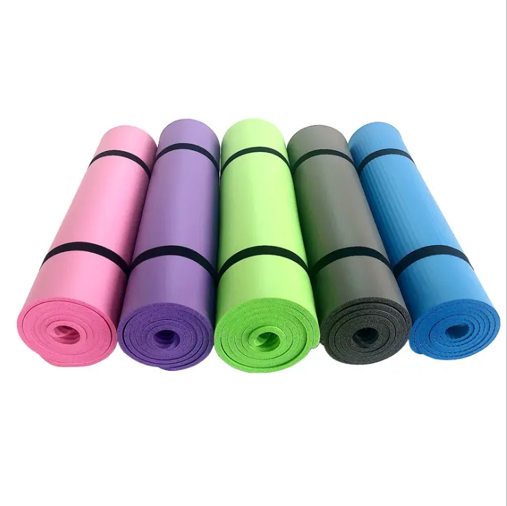 Nuovo tappetino da yoga ecologico NBR antiscivolo per esercizi da palestra 10mm 15mm 20mm