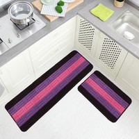 Bedruckte Küchenläufer mit Kunstdesign, Kreative Bodenmatten zur Küchendekoration