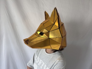 Halloween Offre Spéciale <span class=keywords><strong>Miroir</strong></span> Doré Tête Complète DJ Masque Casque <span class=keywords><strong>Animal</strong></span> Masque avec <span class=keywords><strong>Miroir</strong></span> <span class=keywords><strong>Homme</strong></span> Design pour Scène Performance Ballroom Wear - Product Image 4