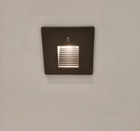Lampe LED Solaire Moderne pour Jardin et Escaliers, en Aluminium, 3W, 3000K/4000K/6000K, Étanche IP54, avec Détecteur de Mouvement