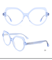 Monture de lunettes en acétate de luxe pour femme, de marque, surdimensionnée, directement du fabricant, montures optiques pour dames, lunettes optiques