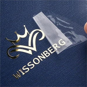 Logo personalizzato 3D goffrato adesivi metallici impermeabili di lusso lamina d'oro di trasferimento in vinile etichette Nickel finitura per cosmetici di lusso - Product Image 4