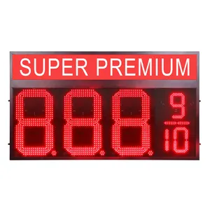 24 "888910 SUPER PREMIUM rouge station-service prix signes Score électronique RF télécommande LED affichage numérique du numéro