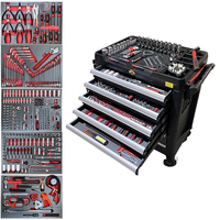 Kit d'outils de réparation automobile 352 pièces, jeu de douilles métriques 1/4 3/8 1/2 pouces avec clé à cliquet 72 dents, pince et tournevis