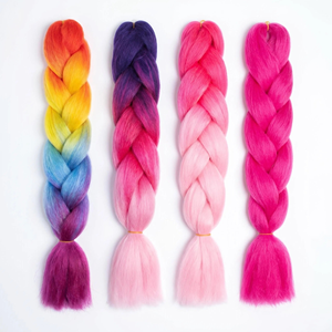 Extensions de cheveux synthétiques pré-étirées de 24 pouces de haute qualité pour tresses au <span class=keywords><strong>crochet</strong></span> - Product Image 1