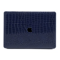 Étui de Protection Antichoc en Cuir PU à Motif Croco pour Ordinateur Portable MacBook Apple Air Pro 14 Pouces