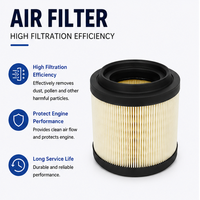 Filtre à air moteur tout-terrain haute capacité anti-colmatage avec taux de filtration ultime de 99 %, compatible avec Ford Bronco 2.3L 2.7L MB3Z-9601A