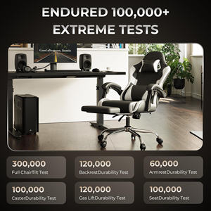 2025 Ultimate Comfort Beste ergonomische Gaming-Stühle Videospiel-Büro-Computer-Schreibtischs tühle Erhöhen Sie Ihr Spieler lebnis Weiß - Product Image 4