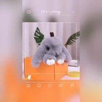 Rabbit Shaped Keychain Pendant, Plush Stuffed Toys