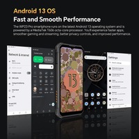 OUKITEL Wp23 Plus Smartphone Anti Air, Anti Debu, Anti Guncangan Baterai 10600mah 8g+256gb Layar 6.52 inci