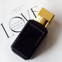 Flacon de parfum en verre rectangulaire vide avec étiquette, 30ml 50ml 100ml, flacon de parfum unique avec couvercle argenté, vente chaude