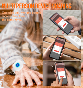Tuya WiFi <b>Bracelet</b> Waterproof Safety SOS Older Adults Fall Alarm <b>Smart</b> Panic Call Button Emergency Alert Watch for Elderly Home - Product Image 6
