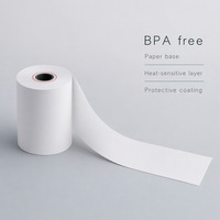 Papier thermique sans BPA 48 g/m², rouleau de papier thermique 80x80, surface lisse pour machine POS, caisse enregistreuse, vente en gros