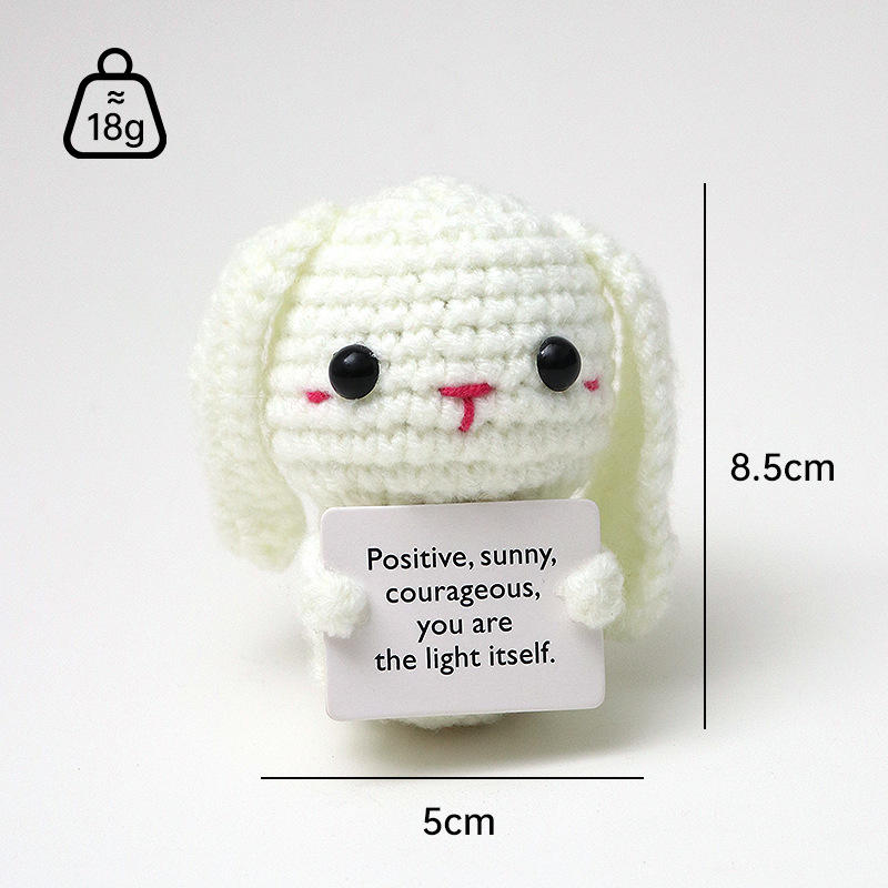 Carte P - Blanc lait - Un lapin