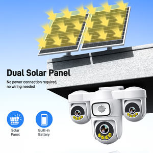 Cámara Solar 4G con SIM de 9MP, Triple Lente, 3 PTZ, Batería de 12000mAh, Grabación de Video 24/7, Visión Nocturna en Color, Cámara Inalámbrica Solar - Product Image 4