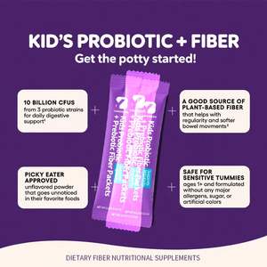 Los paquetes de fibra prebiótica probiótica para Niños apoyan a los estómagos sensibles promueven la digestión saludable suplemento nutricional de fibra dietética - Product Image 5