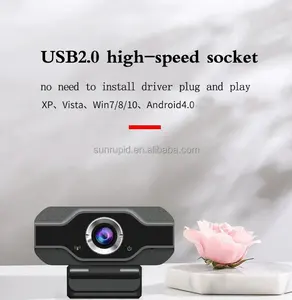 1080P USB Webcam Computer Web Camera USB Wide Angle Laptop Or Desktop Web Camera With Microphone Manual Focus