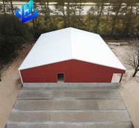 Bâtiment Industriel Préfabriqué en Acier Moderne et Personnalisable, Résistance au Vent de 121+ mph, Garantie de Plus de 5 Ans pour Entrepôt et Atelier Métallique