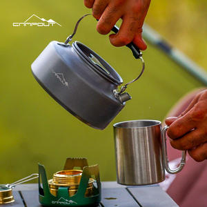 Mug en acier inoxydable Campout 304, léger, pour le camping, utilisation en extérieur, couleur argent - Product Image 1