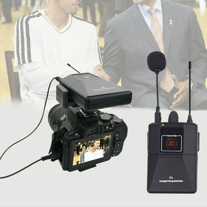 Micrófono <span class=keywords><strong>DSLR</strong></span> externo de buena calidad, micrófono de grabación de estudio Lavalier inalámbrico de buena calidad para cámara, micrófono de entrevista - Product Image 6