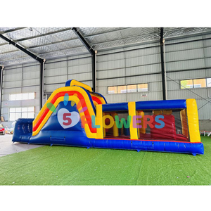 Su misura per adulti sport gioco interattivo gonfiabile casa di rimbalzo gioco evento del partito gonfiabile corsa ad ostacoli per i bambini - Product Image 1