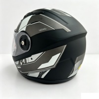 Casques de moto intégraux noirs de haute qualité OFUN – Vente en gros, publicité, personnalisation des autocollants, tailles L et XL pour homme