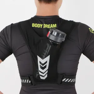 Custom Factory Price Reflective Running Backpack Running Hydration Vest Phone Holder With Bottle Holder