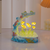 Kit DIY en résine Tournesol, Veilleuse LED Lumineuse à Piles pour Ambiance Chambre, Cadeau de Vacances ou Souvenir Idéal