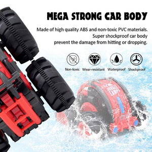 Bajo MOQ 2020 agua <span class=keywords><strong>tierra</strong></span> impermeable coche anfibio juguete truco Radio RC coche de Control remoto para los niños - Product Image 4