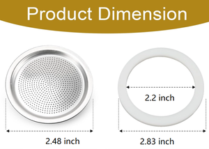Anillos de Sellado de Silicona de Grado Alimenticio para Cafeteras de Aluminio Bialetti Moka <span class=keywords><strong>Express</strong></span> Dama de 6 Tazas - Product Image 2