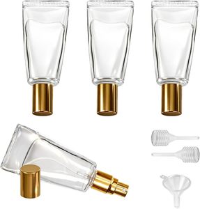 High-end Unique Design Recyclable Empty Fancy Tube Shape <b>Mini</b> Clear Glass Spray Perfume <b>Bottle</b> 10ML - Product Image 1