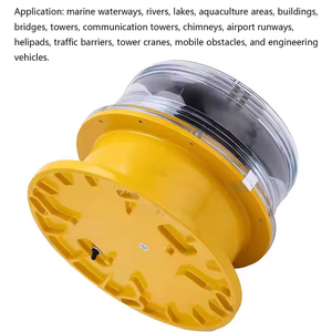 Giấy chứng nhận CE năng lượng mặt trời Powered máy bay cảnh báo ánh sáng tín hiệu giao thông ánh sáng năng lượng mặt trời Pharos - Product Image 4