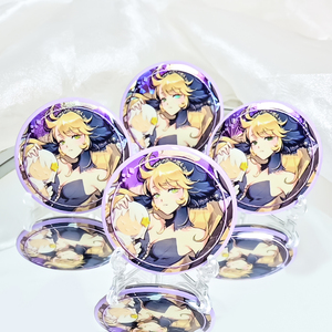 High Quality Anime Tinplate TV &amp; Movie Character Holographic Custom Digital Printing <strong>Cute</strong> <strong>Button</strong> Badge <strong>Pin</strong> Blank Safety <strong>Pin</strong> - Product Image 4