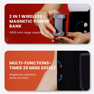 Ingrosso in prossimità dell'infrarosso ha condotto la terapia della luce del dolore avvolgente luce rossa di terapia cintura di terapia della luce infrarossa ricaricabile - Product Image 4