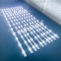 Bande lumineuse diffuse réfléchissante MC Light DC12V 12 LED par mètre, film souple pour boîte lumineuse publicitaire, rétroéclairage à lentille haute luminosité