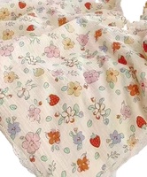 Tissu challis en rayonne à imprimé floral réactif Mulinsen Textile, tissu popeline 100% viscose, tissu en viscose