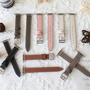 Muñequera de cuero genuino de un solo recorrido para Hermas <span class=keywords><strong>Xiaomi</strong></span> <span class=keywords><strong>Watch</strong></span> <span class=keywords><strong>S</strong></span> <span class=keywords><strong>1</strong></span> 2 3 Pro, accesorios de repuesto, piezas, correa de reloj inteligente para mujer - Product Image 1