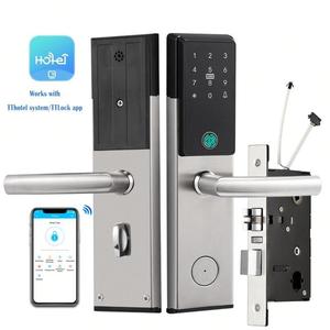 Hotel Software Management System Digital Smart Lock Waterproof Fingerprint Password Door <b>Key</b> Card Electronic Locks A100 Ttlock <b>T</b> - Product Image 1