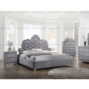 İtalyan tasarım yatak odası mobilyası modern tasarım yatak kral yatak odası mobilya set