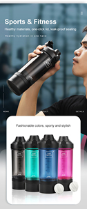 Thiết Kế Mới 500Ml Đo Rõ Ràng Công Nghệ Nhựa Shaker Protein Uống Chai Nước Với Trộn Bóng Không Độc Hại Nóng Lạnh - Product Image 6