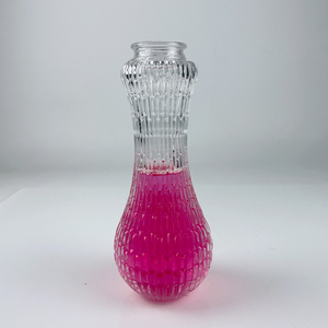 450ml striate khắc Miệng Lớn <span class=keywords><strong>wasp</strong></span>-eo bụng lớn nước trái cây nước giải khát hoa chai thủy tinh lọ - Product Image 1