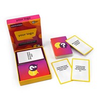 Jeu de cartes imprimées de haute qualité, édition personnalisée, jeu de cartes à questions, jeu de cartes à boire pour l'Europe et l'Amérique