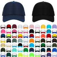 Gorra de Béisbol de 5 Paneles con Logotipo Personalizado Bordado, Gorra de Camionero de Espuma con Malla y Características Comunes del Tejido