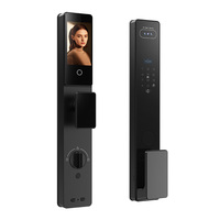 Cerradura Inteligente INVEILI con Alexa, Reconocimiento de Palma de la Mano, Rostro y Huella Dactilar 3D, Videoportero, Aleación de Aluminio, Wi-Fi, Tuya
