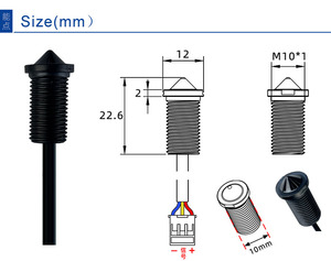 Interruptor de Nivel de Líquido Óptico Compacto FS-IR2405D del Fabricante, Sensor Infrarrojo de 5 VCC, Respuesta Rápida, IP67, para Automatización Industrial - Product Image 5