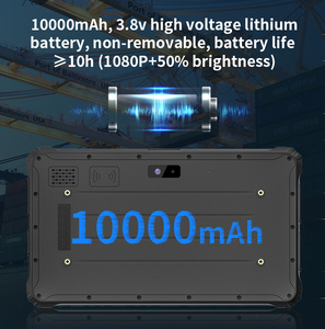 แท็บเล็ตกันน้ำเกรดทหาร8 ''8 + 128GB <span class=keywords><strong>4</strong></span> + 64GB IP68 10000mAh ของ OEM - Product Image 5