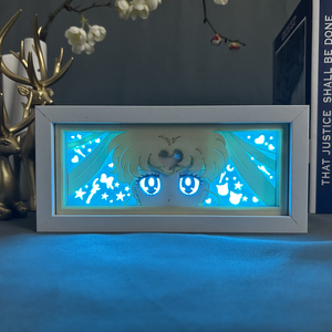 3D Anime Sailor Moon Eyes caja de luz sombra caja de luz Manga Led noche luz dormitorio decoración lámpara de mesa animación luz nocturna - Product Image 5